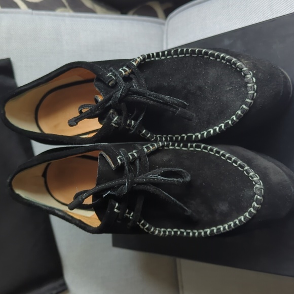 L.A.M.B. Nate blk suede booties sz 9.5 - Picture 7 of 8